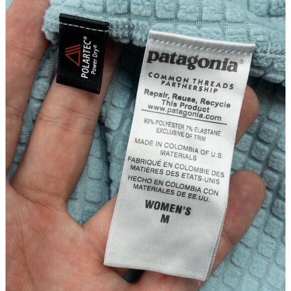 Patagonia R1 Regulator Fleece Jacket Women's Medium Blue 1/4 Zip Pullover 40118 - Picture 8 of 13